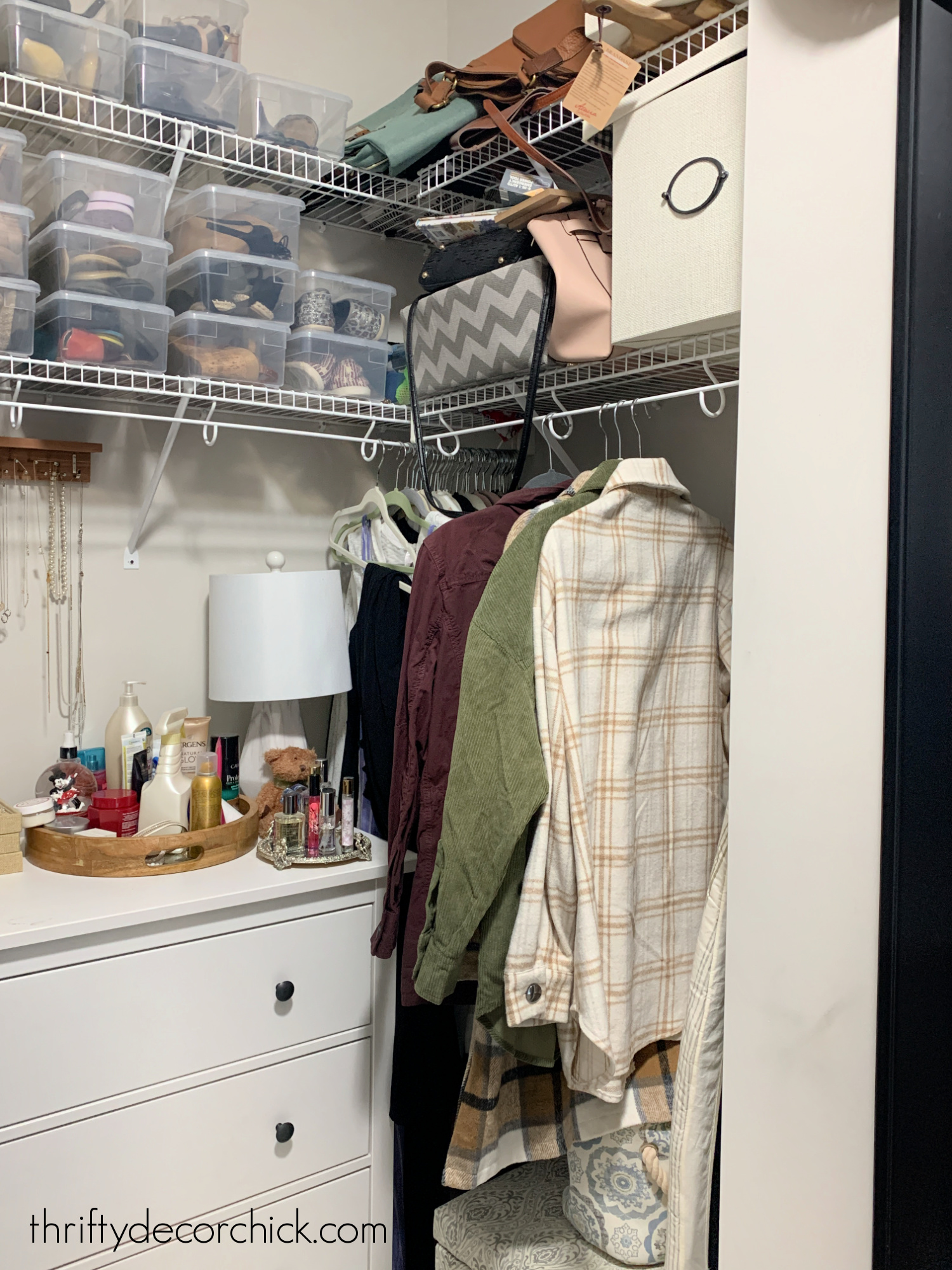 DIY built in Kallax closet hack | Thrifty Decor Chick